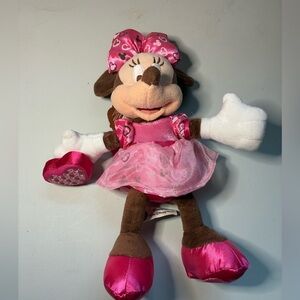 Disney Minnie Mouse Valentine’s Day 2009 Plush Walt Disney World NWT - Small